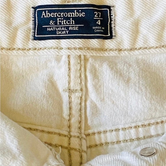 Abercrombie & Fitch White Denim Skirt - Picture 4 of 4